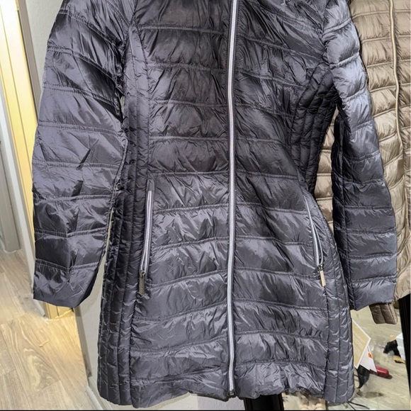 Michael Kors Puffer Coat (Long)- Gray - Picture 2 of 5